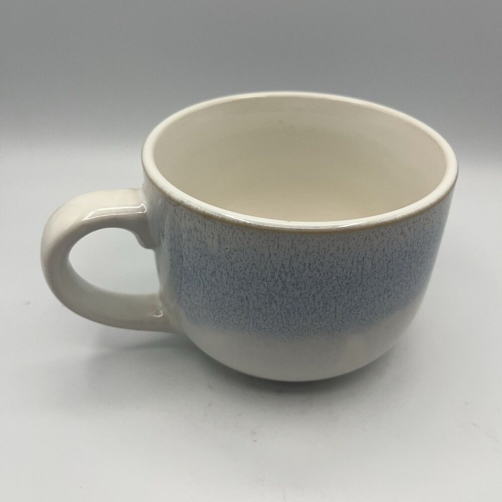 Martha Stewart Perry Street Blue Stoneware Reactive Glaze Soup Mug 24 Oz